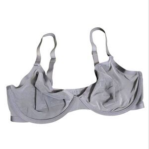CUUP Plunge Mesh Bra in Gray, Size 36E NEW w/o TAG